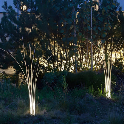 Waterproof Solar LED Reed Fiber Optic Shaped Light Landscape Light - Flyachilles