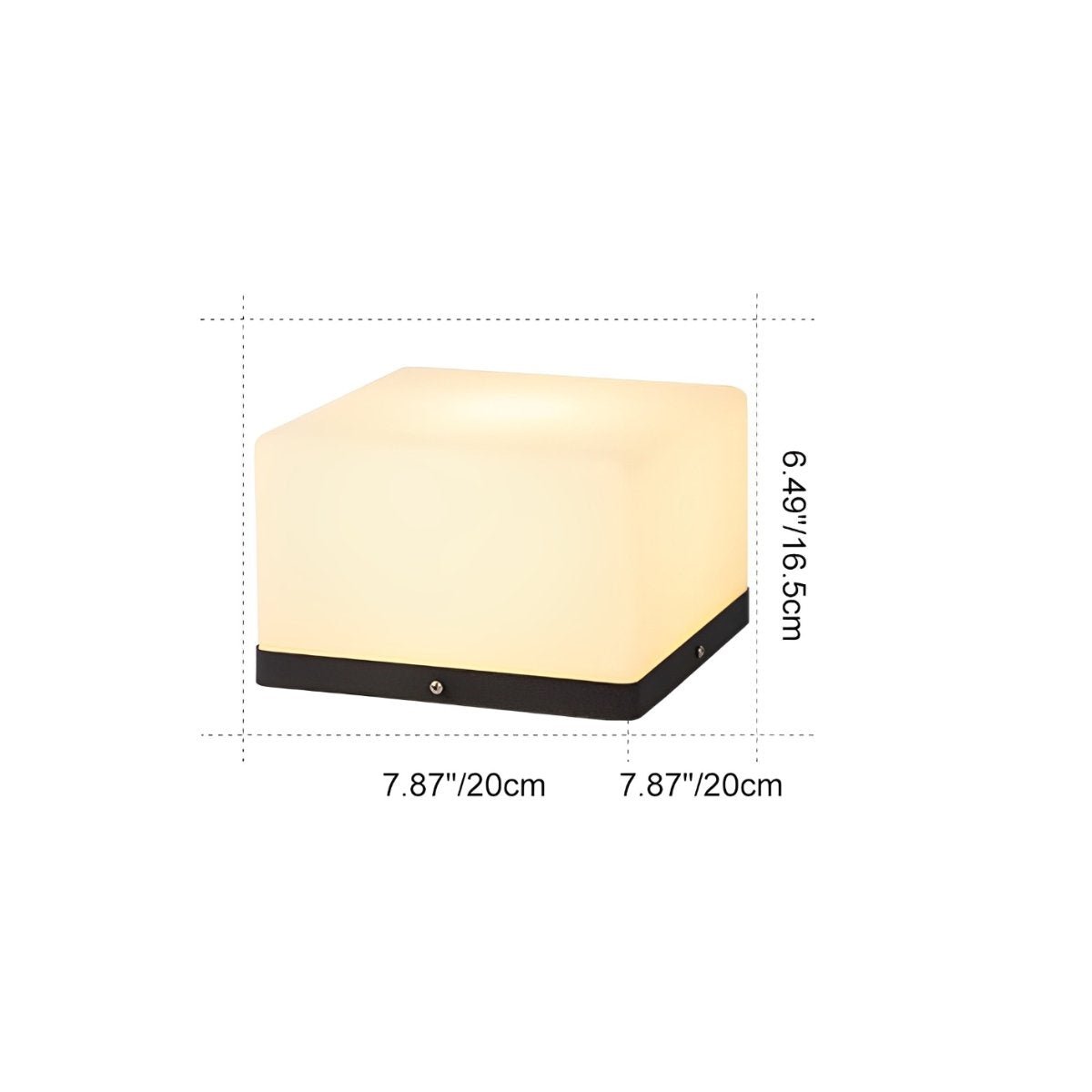 Waterproof Solar Modern Square LED Outdoor Post Lights - Flyachilles