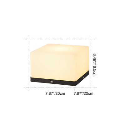 Waterproof Solar Modern Square LED Outdoor Post Lights - Flyachilles