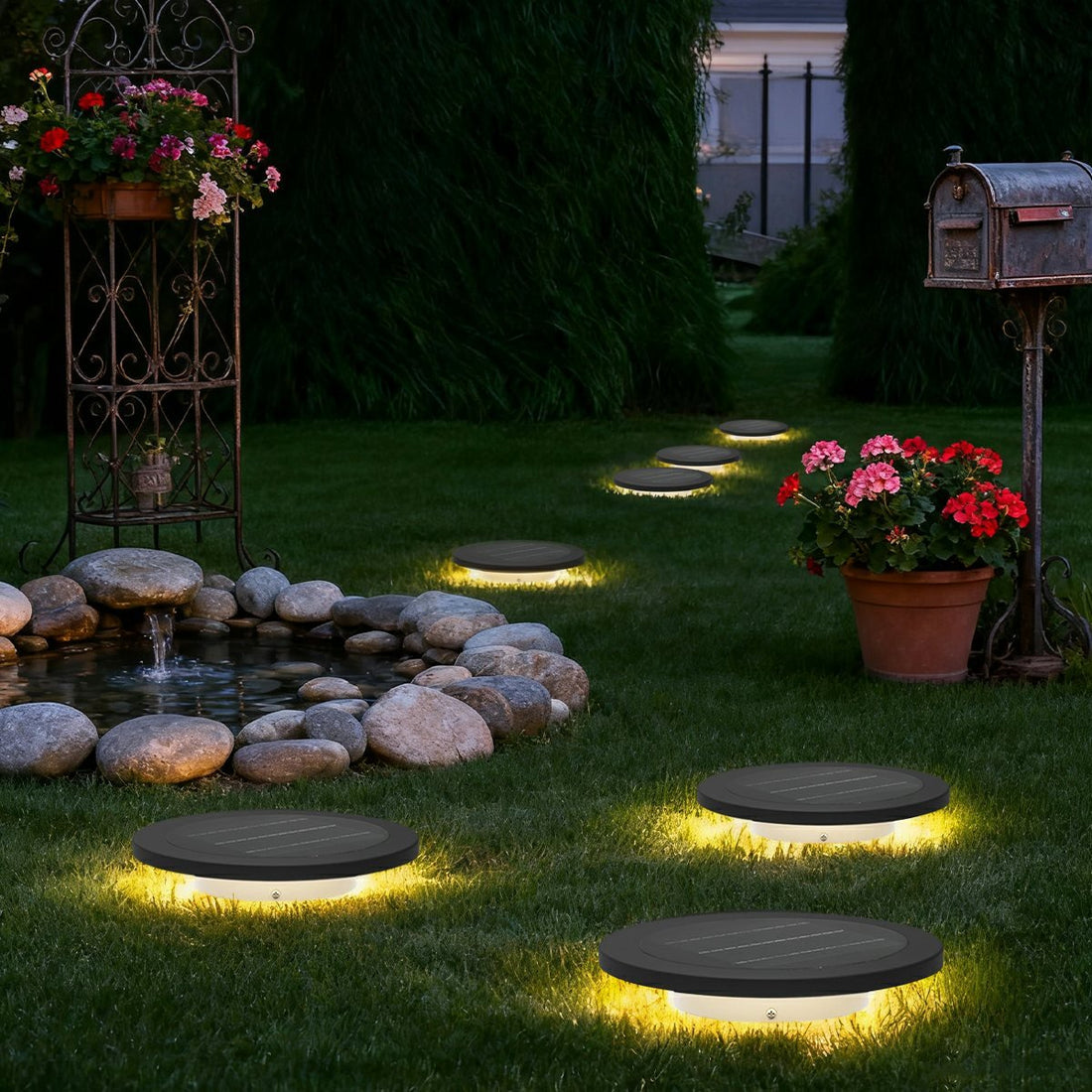 Waterproof Solar Outdoor Grass Light LED Ground Lights for Villa Garden - Flyachilles