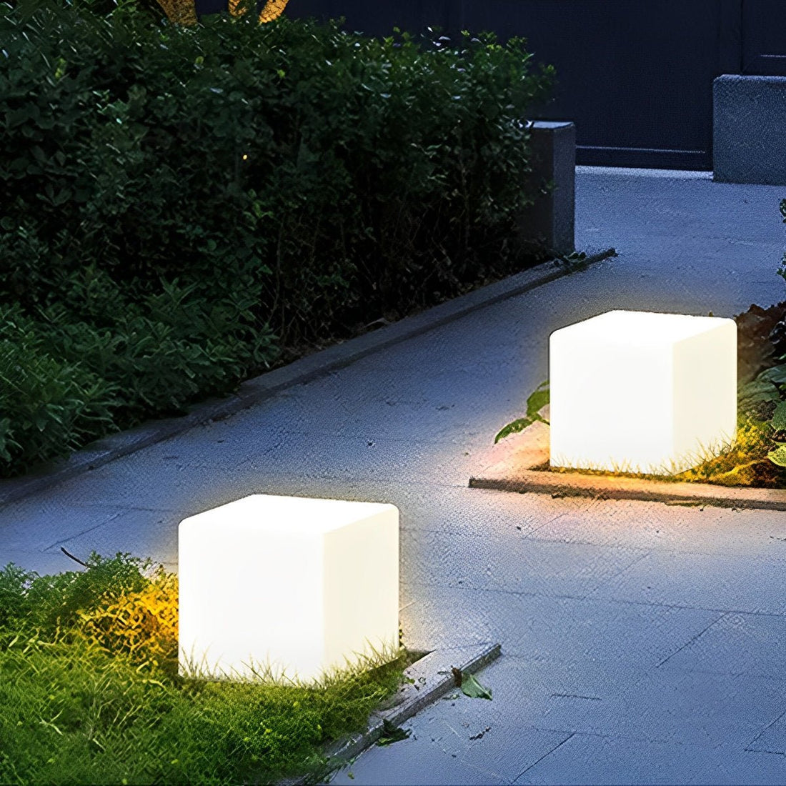 Waterproof Solar Outdoor Square Acrylic Ice Cubes Light - Flyachilles