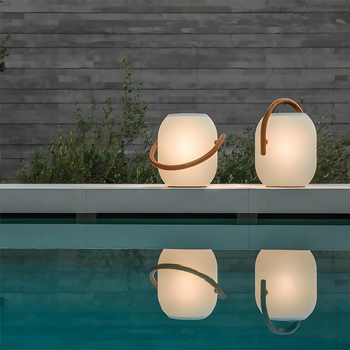 Waterproof Solar Oval Outdoor Tabletop Lamp Lanterns - Flyachilles