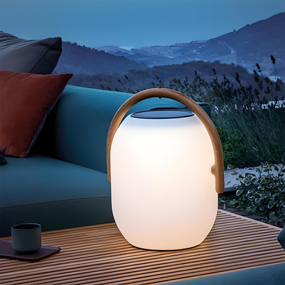 Waterproof Solar Oval Outdoor Tabletop Lamp Lanterns - Flyachilles