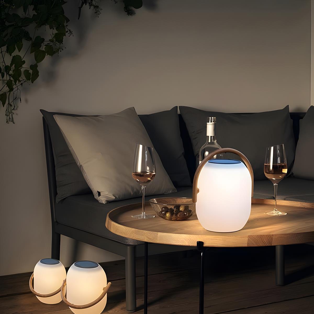Waterproof Solar Oval Outdoor Tabletop Lamp Lanterns - Flyachilles