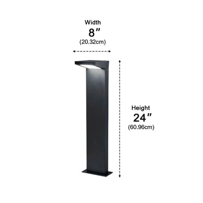 Waterproof Solar Side Standing LED Outdoor Post Lights Pathway Lights - Flyachilles