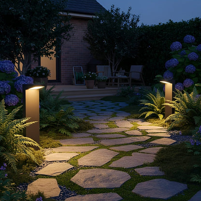 Waterproof Solar Side Standing LED Outdoor Post Lights Pathway Lights - Flyachilles