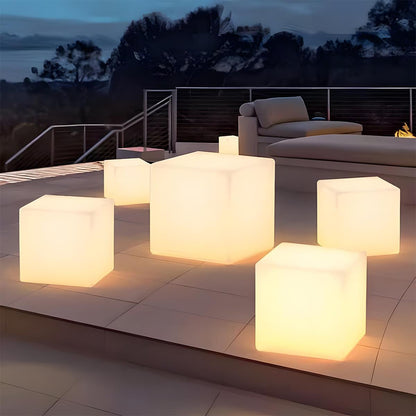 Waterproof Solar Square Cube LED Outdoor Landscape Lighting - Flyachilles