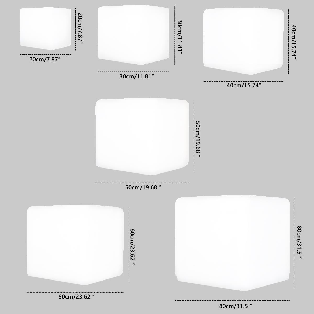 Waterproof Solar Square Cube LED Outdoor Landscape Lighting - Flyachilles