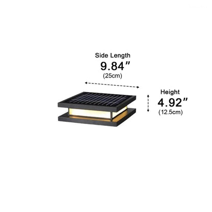 Waterproof Square Stainless Steel LED Outdoor Post Cap Light - Flyachilles