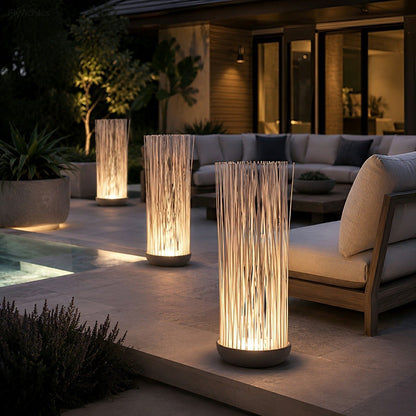 Waterproof Stainless Steel Fiber Optics Fishtail Linear LED Floor Lamp Landscape Light - Flyachilles
