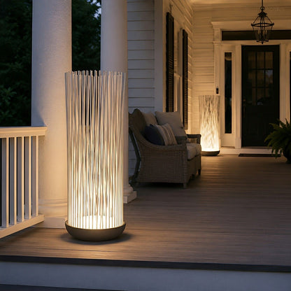 Waterproof Stainless Steel Fiber Optics Fishtail Linear LED Floor Lamp Landscape Light - Flyachilles