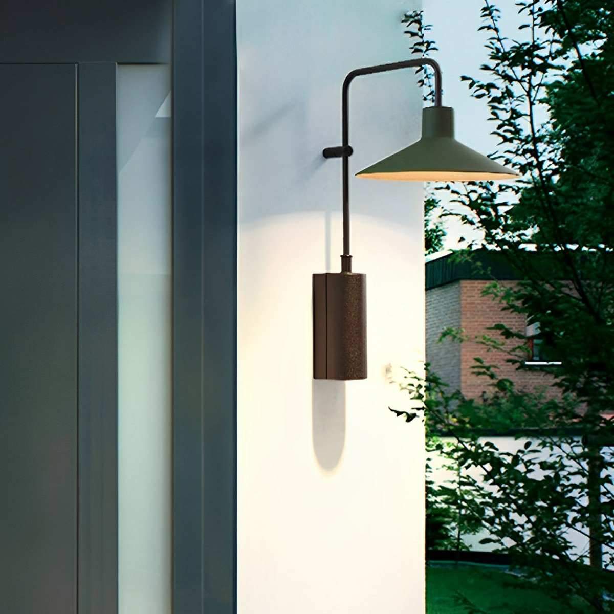 Waterproof Umbrella Outdoor LED Porch Light Exterior Wall Lights - Flyachilles