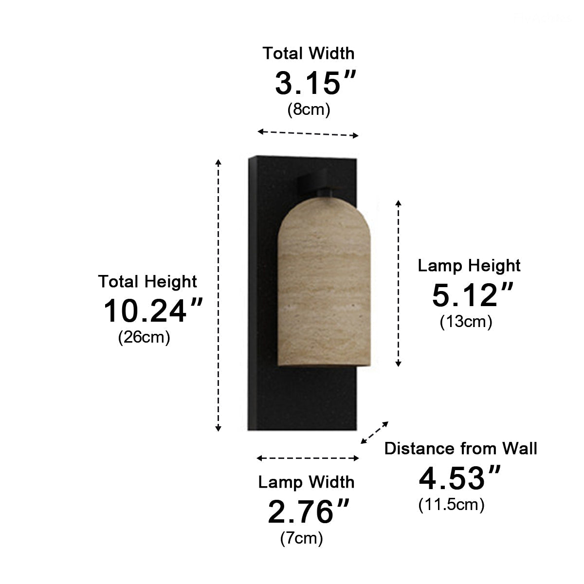Waterproof Vintage Coastal Cylinder Stone LED Outdoor Wall Light - Flyachilles