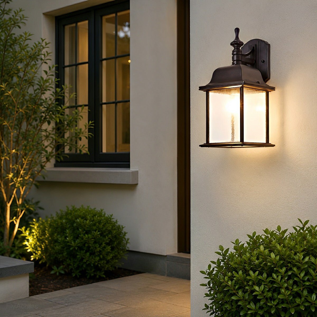 Waterproof Vintage Farmhouse Lantern Outdoor LED Porch Wall Lights - Flyachilles
