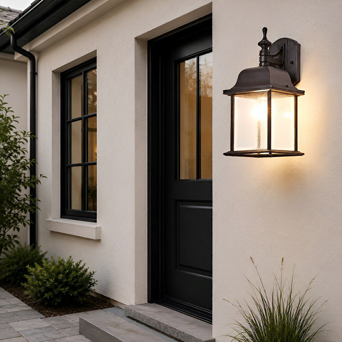 Waterproof Vintage Farmhouse Lantern Outdoor LED Porch Wall Lights - Flyachilles