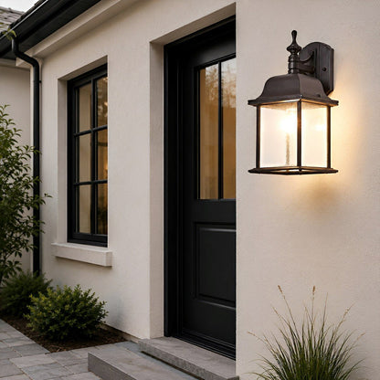 Waterproof Vintage Farmhouse Lantern Outdoor LED Porch Wall Lights - Flyachilles