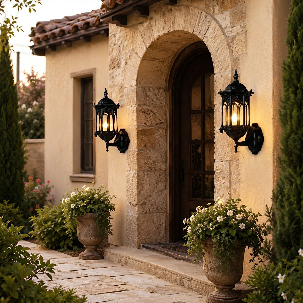 Waterproof Vintage Gazebo LED Outdoor Porch Wall Lights - Flyachilles