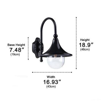 Waterproof Vintage Horn Shape Outdoor LED Wall Lights - Flyachilles