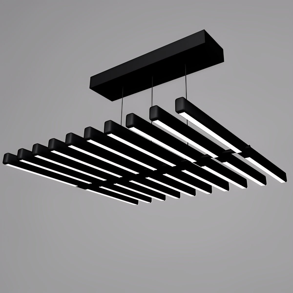 Waves Fishbone Fish Skeleton Strip Stepless Dimming LED Nordic Chandelier Pendant Light - Flyachilles