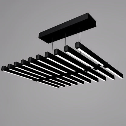 Waves Fishbone Fish Skeleton Strip Stepless Dimming LED Nordic Chandelier Pendant Light - Flyachilles