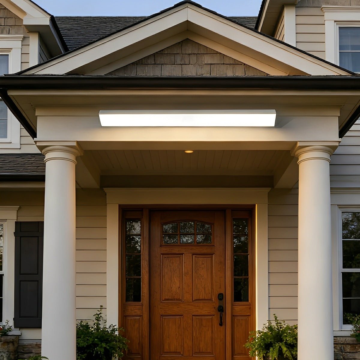 White Waterproof Outdoor LED Strip Lights Porch Light Exterior Wall Lights - Flyachilles