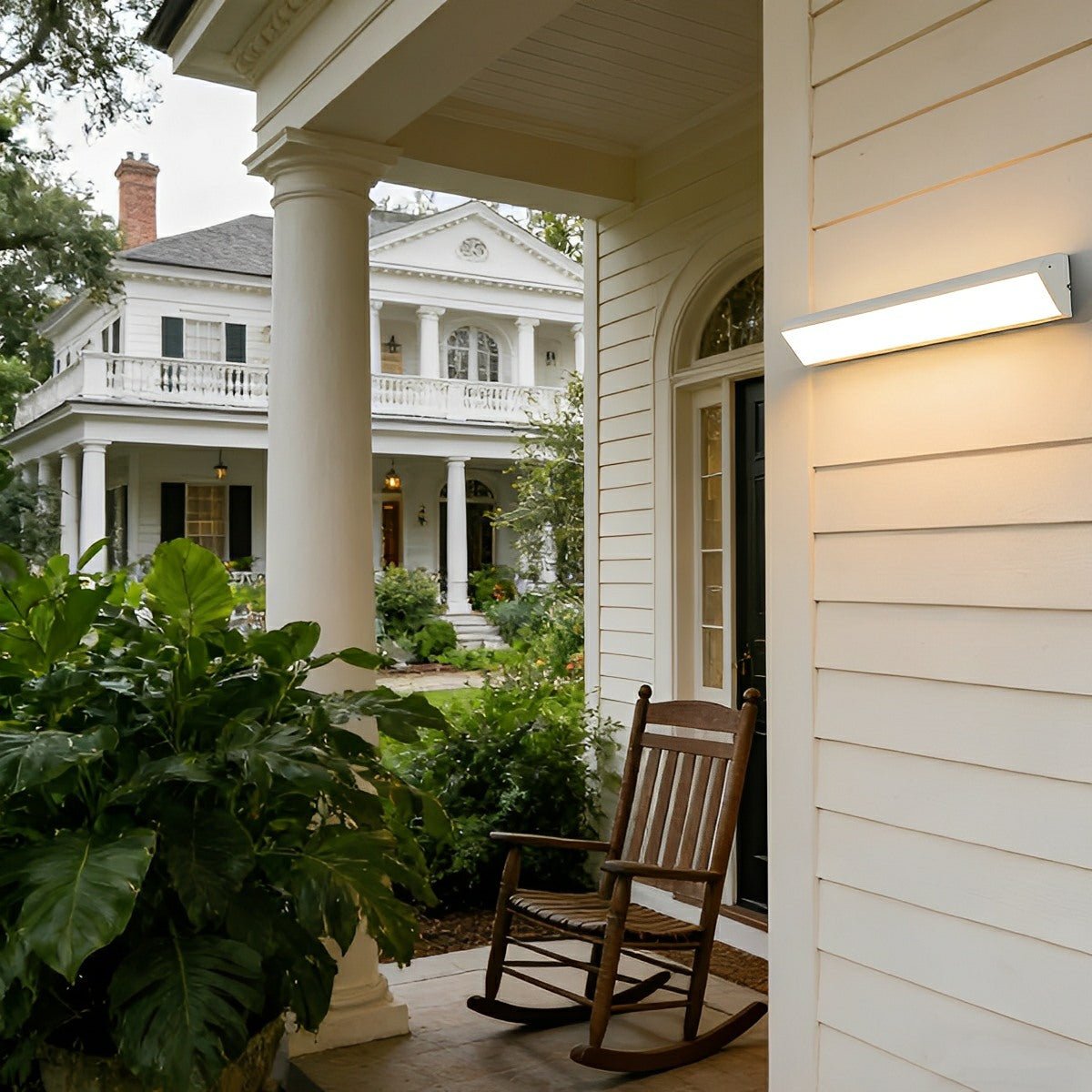 White Waterproof Outdoor LED Strip Lights Porch Light Exterior Wall Lights - Flyachilles