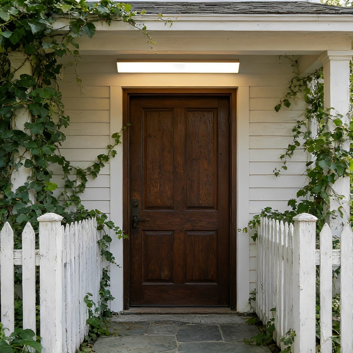 White Waterproof Outdoor LED Strip Lights Porch Light Exterior Wall Lights - Flyachilles