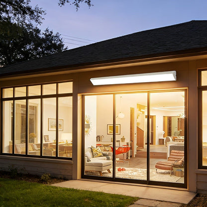 White Waterproof Outdoor LED Strip Lights Porch Light Exterior Wall Lights - Flyachilles