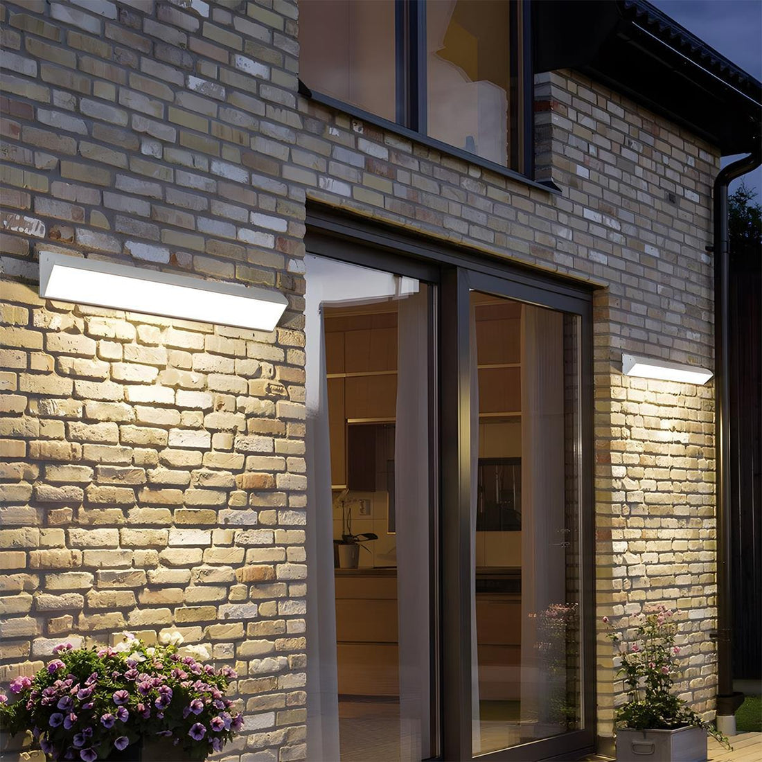 White Waterproof Outdoor LED Strip Lights Porch Light Exterior Wall Lights - Flyachilles