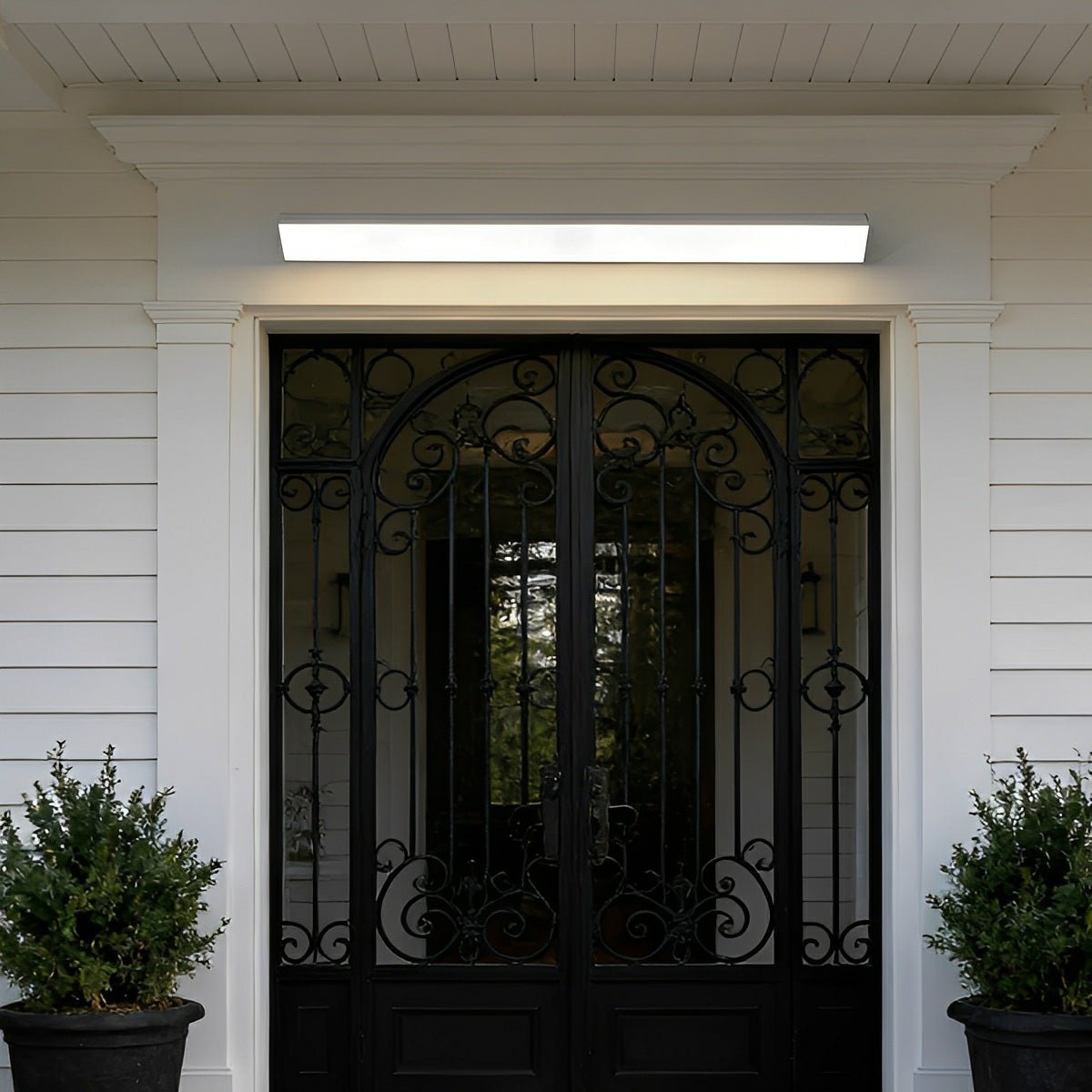 White Waterproof Outdoor LED Strip Lights Porch Light Exterior Wall Lights - Flyachilles