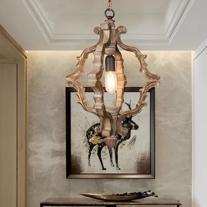 Wood Vintage Rustic Industrial Pendant Light - Flyachilles